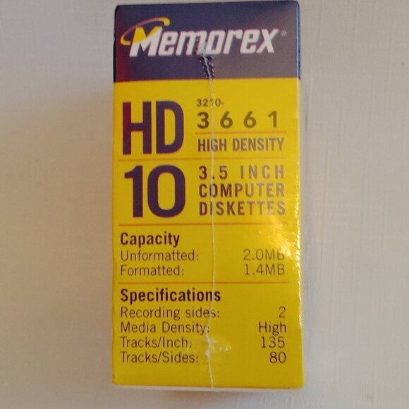 maxell pc formatted 10 3.5 inch computer diskettes BNIP SEALED - Picture 3 of 6